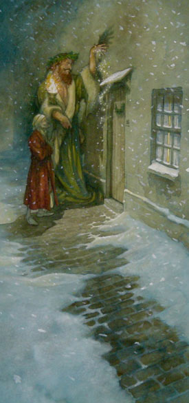 scrooge-and-xmas-present